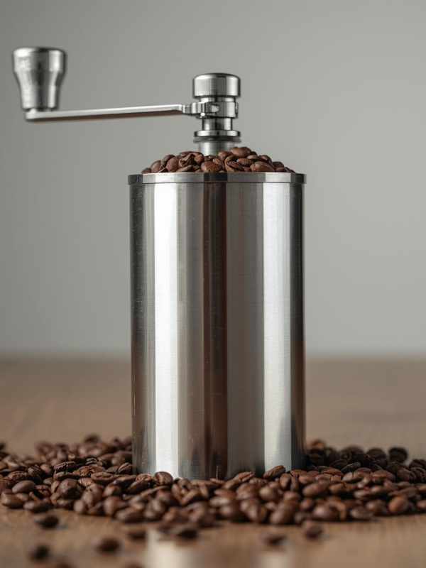 Burr grider for home coffee brewing
