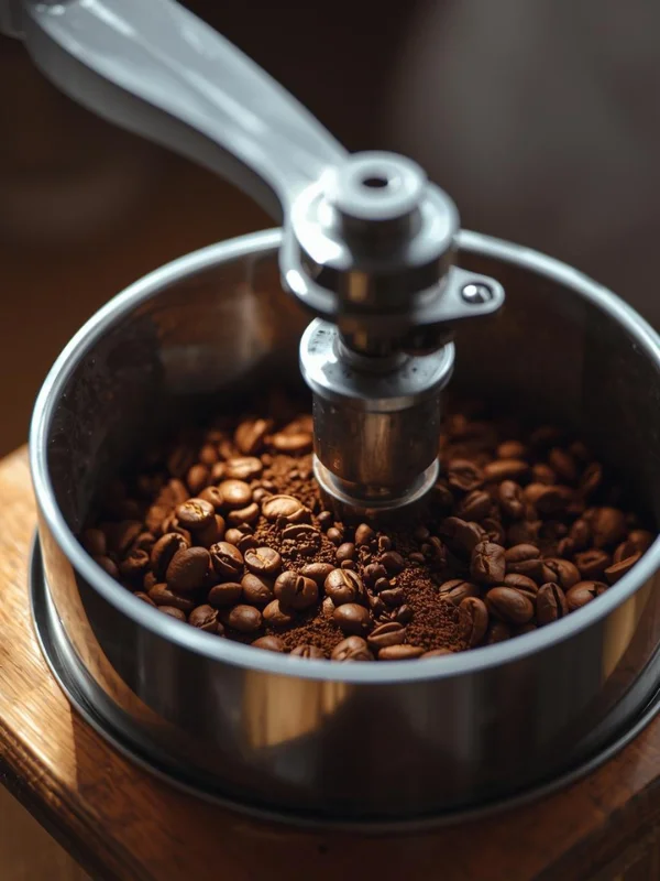 Burr coffee grinder to make coffee at home