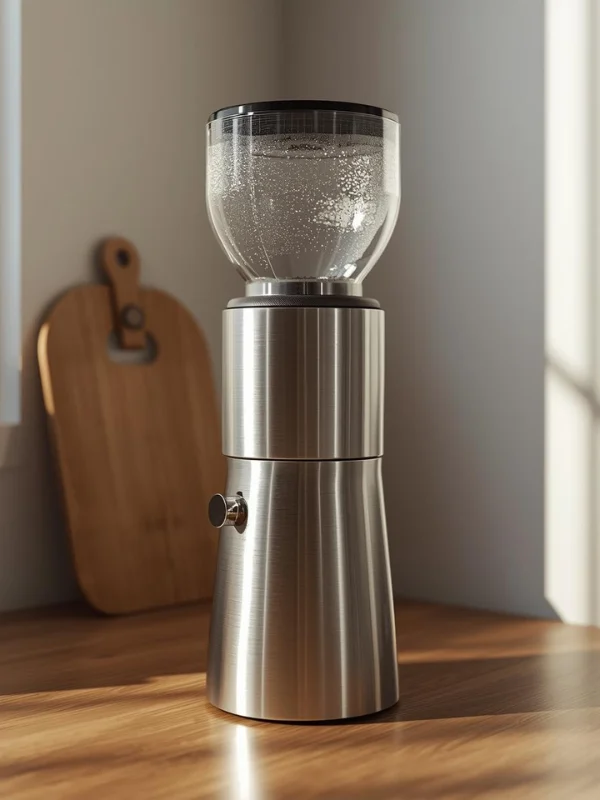 Coffee grinder on a kitchen counter