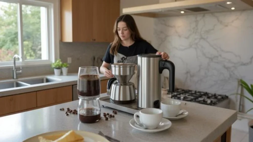 Coffee brewing at home