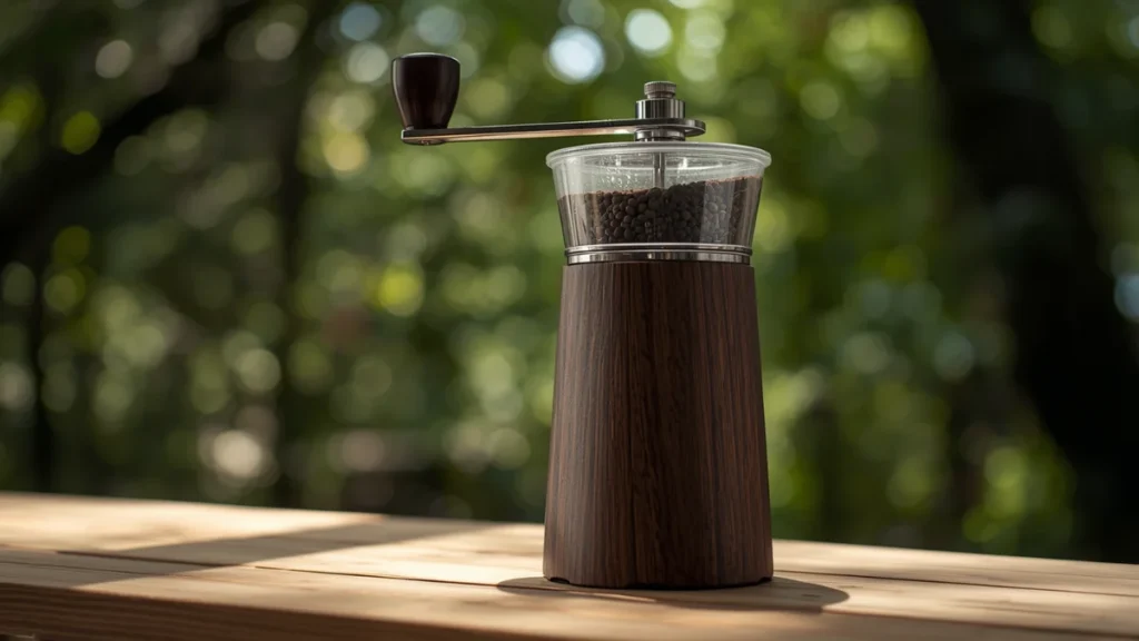 A preimum  burr grinder for home use in display