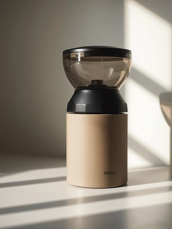 A plastic coffee grinder for home use