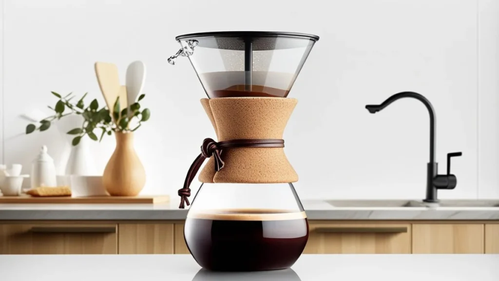 Pour-over coffee maker for home use