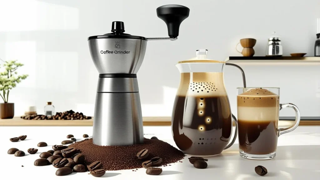 Mini manual coffee grinder