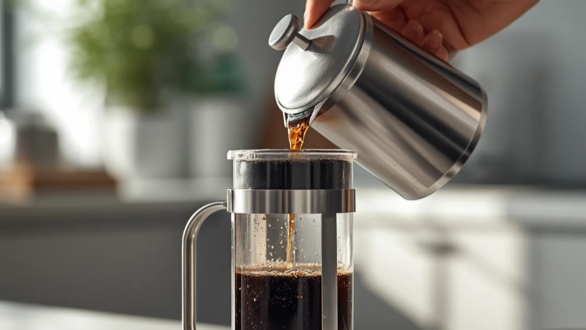 Frech Press coffee brewing /making at home