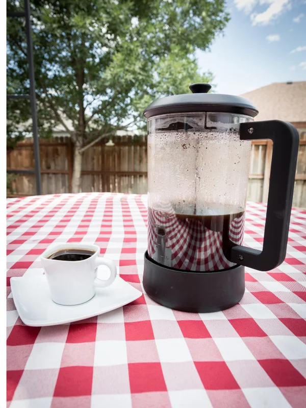 French press coffee brewing method