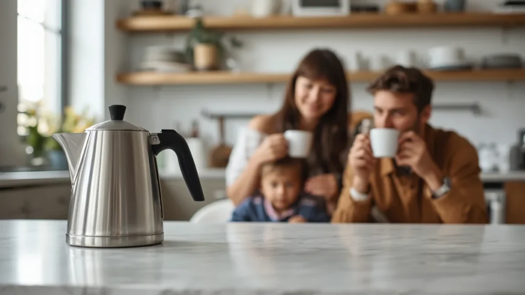 do you need a gooseneck kettle? a fmily enoying coffee
