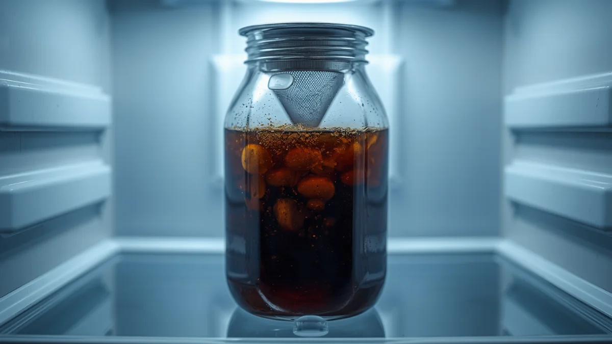 Cold brew coffee prepared using the OXO Good Grips Cold Brew Coffee Maker