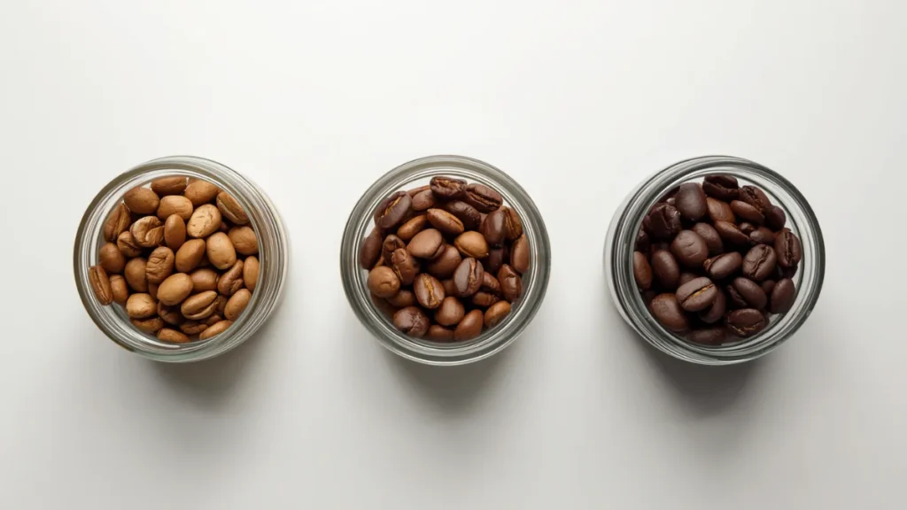 Best beans for pour over coffee: Light, medium, and dark roast coffee beans compared side by side